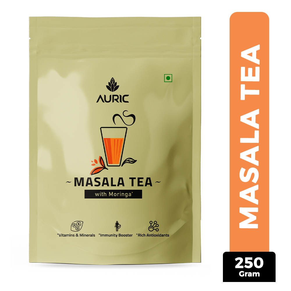 Auric Kadak Moringa Masala Tea | Black Tea From Assam with 7 spices | 250gm